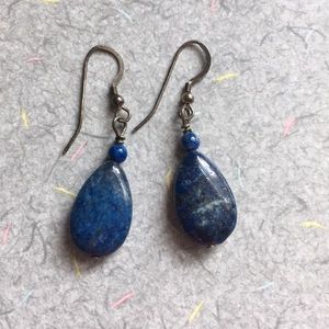Vintage Jewelry - Lapis Earrings Vintage Jewelry - Lapis Earrings